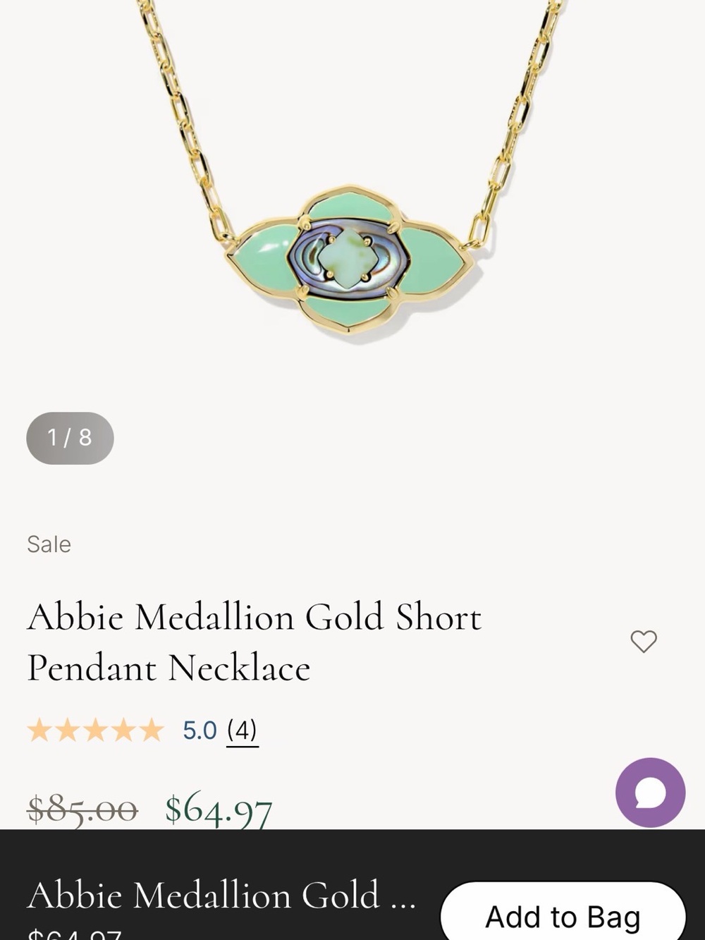 Abbie Medallion Gold Short Pendant Necklace & Bracelet